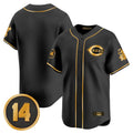 Cincinnati Reds Blank Player Black-Gold HOLBERT Vapor Premier Limited Home Stitched Jerseys