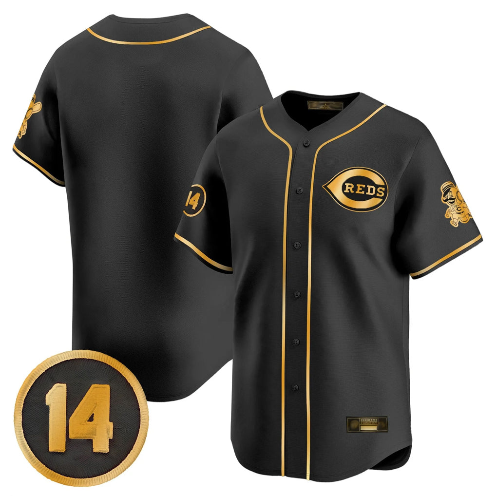 Cincinnati Reds Blank Player Black-Gold HOLBERT Vapor Premier Limited Home Stitched Jerseys