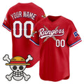 Custom Texas Rangers x One Piece Red HOLBERT Vapor Premier Limited Jersey - Stitched