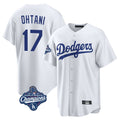 Los Angeles Dodgers #17 Shohei Ohtani Player White HOLBERT World Series Meet Game Home Stitched Jerseys