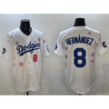 Los Angeles Dodgers #8 Enrique Hernandez White HOLBERT 2025 Tokyo Series Limited Stitched Jersey