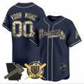 Custom Atlanta Braves Armed Forces Day Vapor Premier Limited Jersey ¨C Navy HOLBERT
