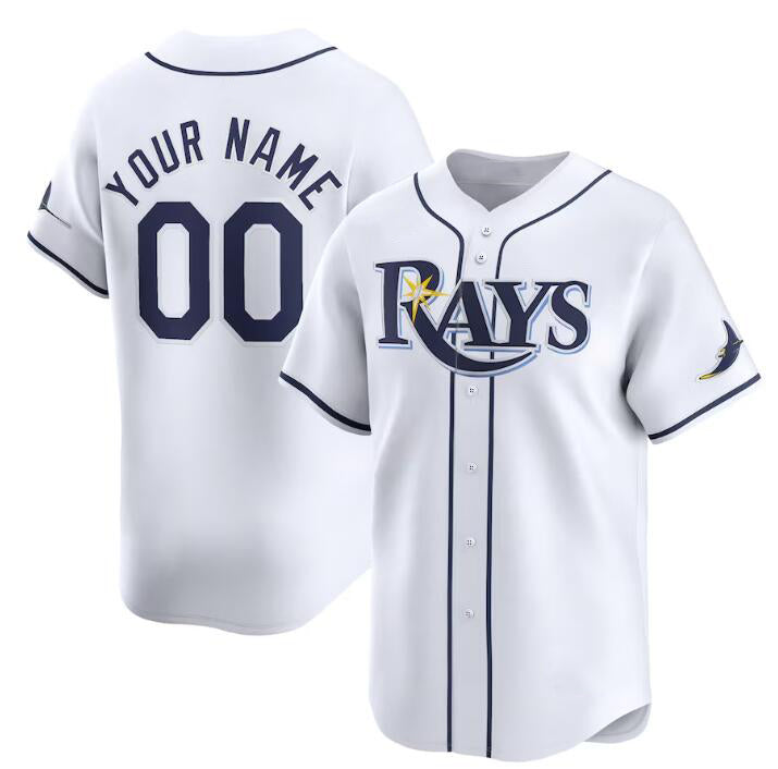 Custom Tampa Bay Rays Active Player White HOLBERT Home Limited Stitched Jersey