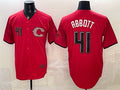 Cincinnati Reds #41 Andrew Abbott Red HOLBERT 2026 City Connect Stadium Stitched Jersey