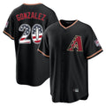 Arizona Diamondbacks #20 Luis Gonzalez Player Black HOLBERT USA 250 Fourth of July Game Home Stitched Jerseys