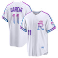 Kansas City Royals #11 Maikel Garcia White HOLBERT 2026 City Connect Stadium Jersey