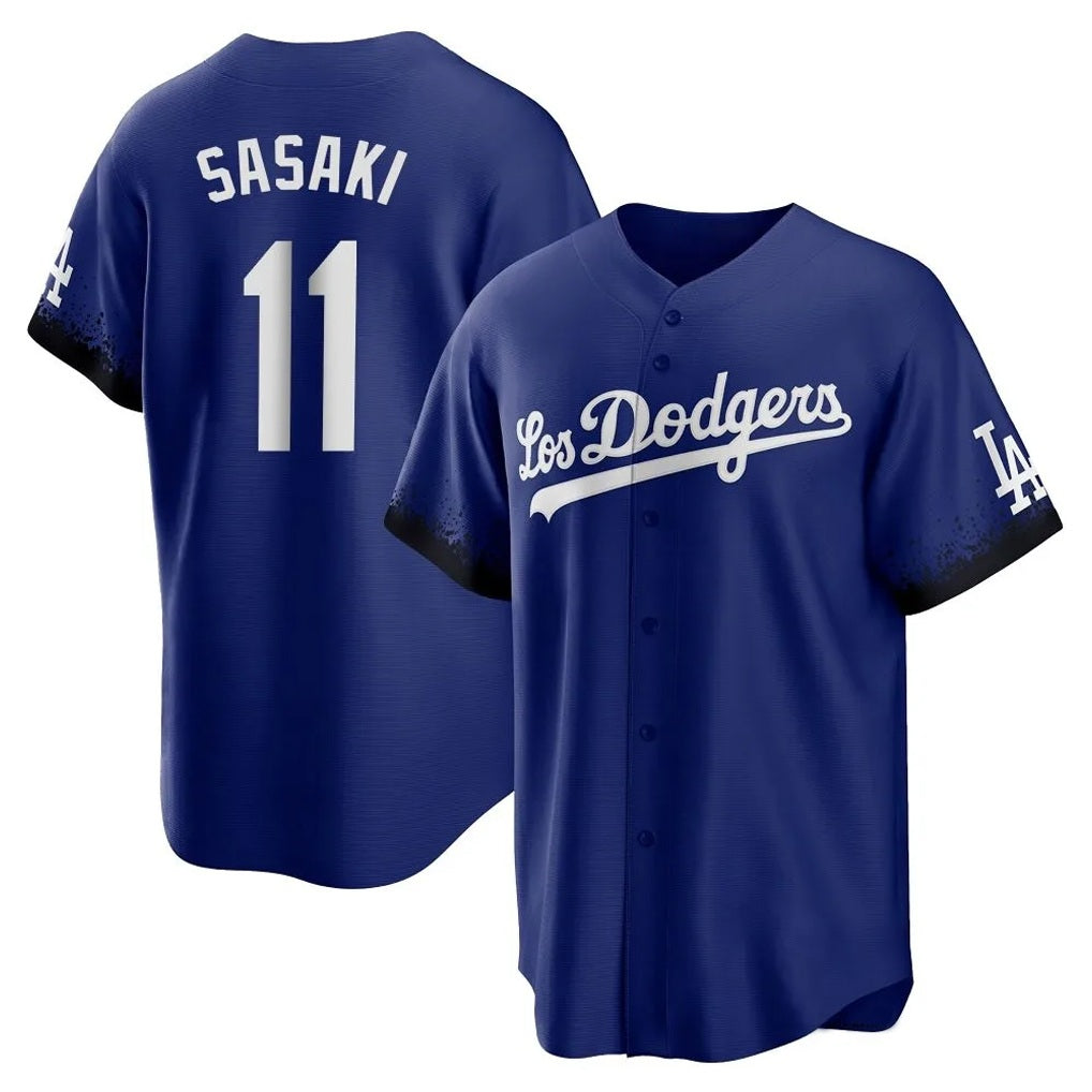 Los Angeles Dodgers #11 Roki Sasaki Player Royal HOLBERT City Connect Home Game Stitched Jerseys