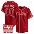 Custom Texas Rangers 2026 City Connect Stadium Red HOLBERT Stitched Jersey