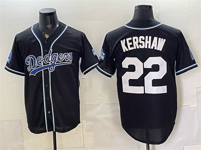 Los Angeles Dodgers #22 Clayton Kershaw B2B Champs 2026 Black HOLBERT Out Style Vapor Limited Stitched Jersey