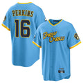 Milwaukee Brewers #16 Blake Perkins Player Light Blue HOLBERT City Connect Home Game Stitched Jerseys