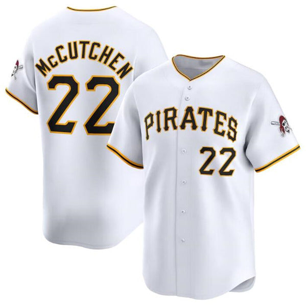 Pittsburgh Pirates #22 Andrew McCutchen White HOLBERT Home Limited Stitched Jersey