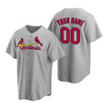 Custom St. Louis Cardinals Gray HOLBERT Stitched Cool Base Road Jersey