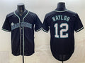 Seattle Mariners #12 Josh Naylor 2026 Fashion Replica Black HOLBERT Out Stitched Jersey