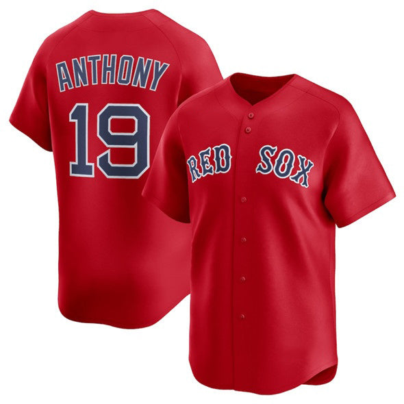 Boston Red Sox #19 Roman Anthony Red HOLBERT 2024 Alternate Limited Stitched Jersey