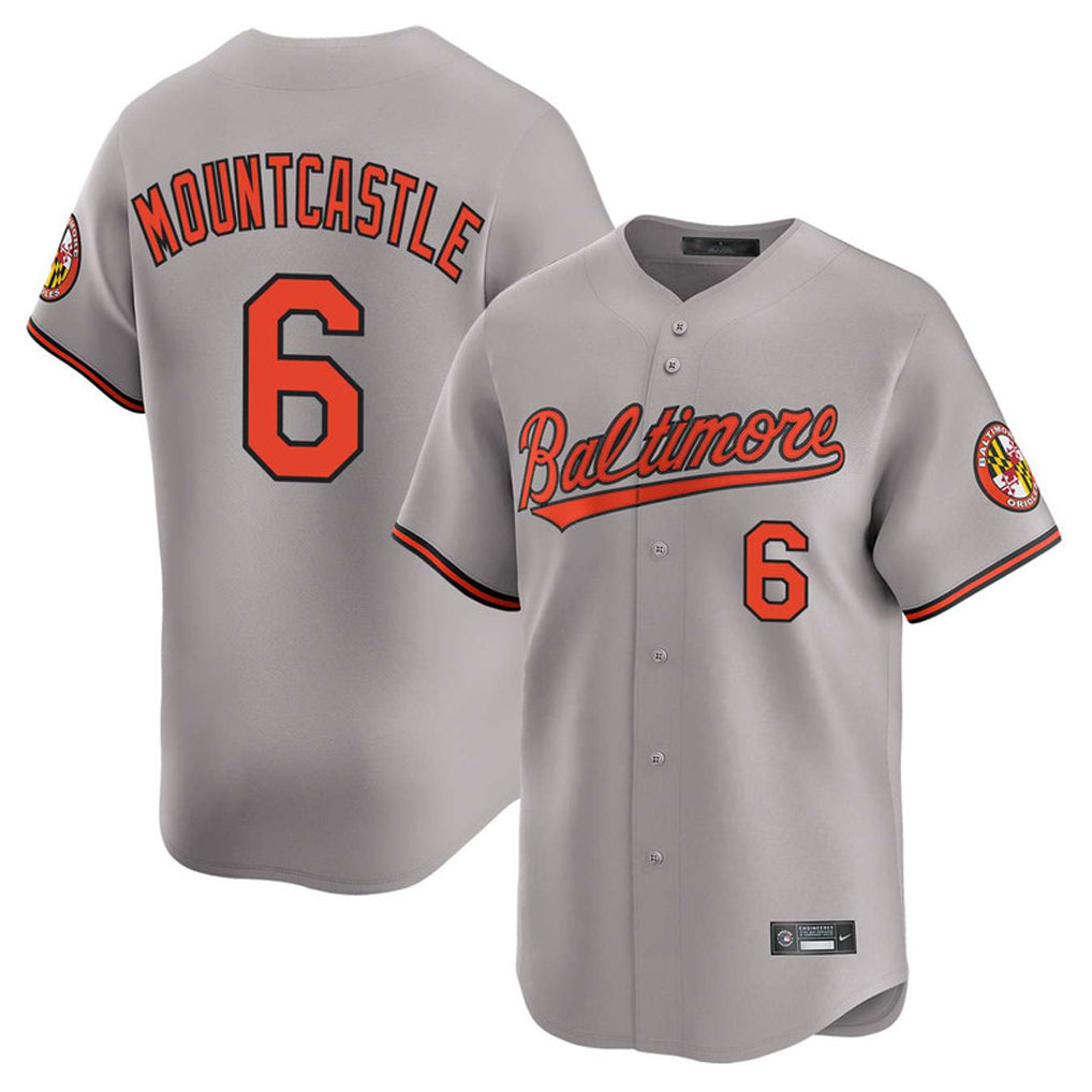 Baltimore Orioles #6 Ryan Mountcastle Player Gray HOLBERT Limited Home Game Stitched Jerseys