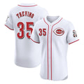 Cincinnati Reds #35 Jose Trevino Player White HOLBERT Limited Elite Home Stitched Jerseys