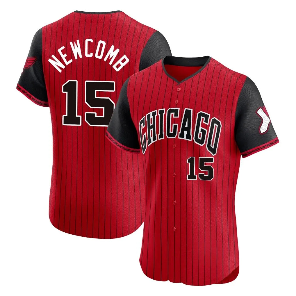 Chicago White Sox #15 Sean Newcomb Player Red HOLBERT City Connect Limited Elite Home Stitched Jerseys