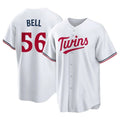 Minnesota Twins #56 Josh Bell Player White HOLBERTHome Game Stitched Jerseys