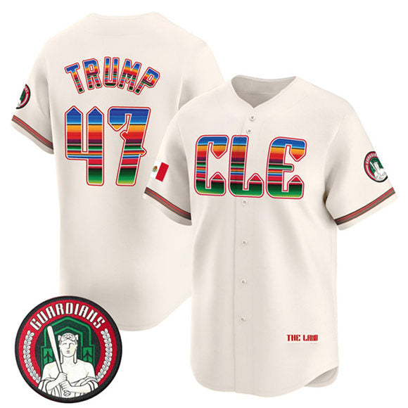 Cleveland Guardians #47 Donald Trump Cream HOLBERT Mexico Vapor Premier Limited Stitched Jersey