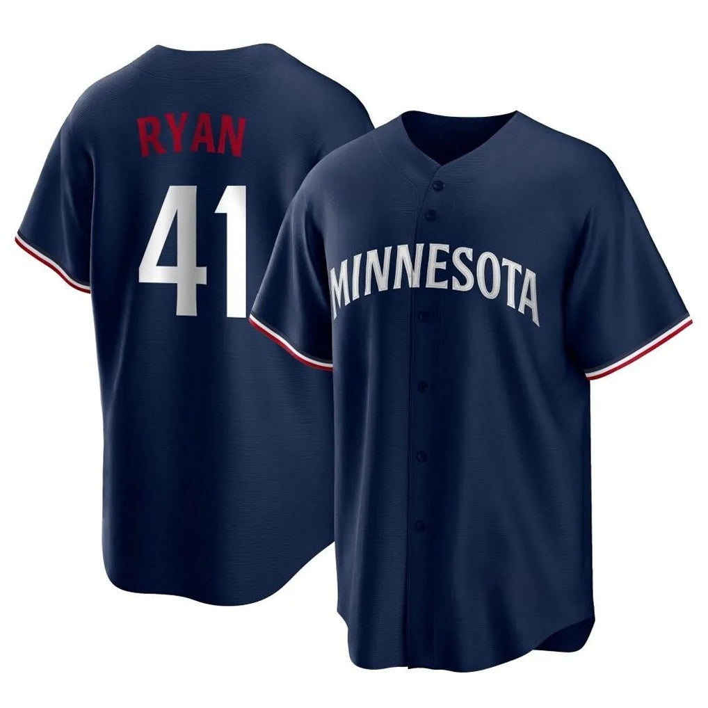 Minnesota Twins #41 Joe Ryan Player Navy HOLBERTReplica Alternate Home Stitched Jerseys