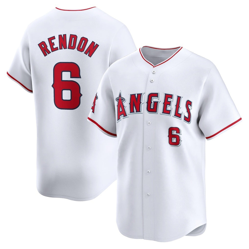 Los Angeles Angels #6 Anthony Rendon White HOLBERT Home Limited Player Jersey