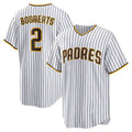 San Diego Padres #2 Xander Bogaerts White-Brown HOLBERT Home Official Replica Player Jersey