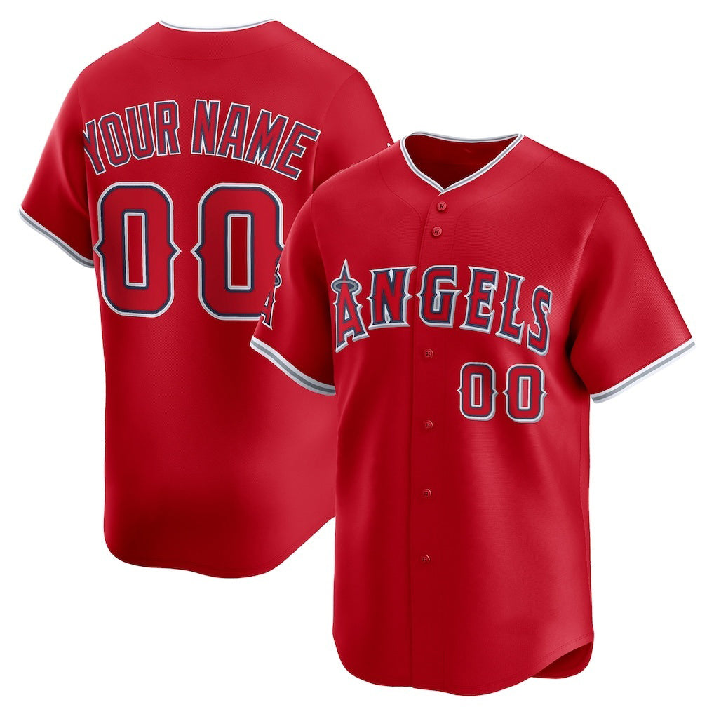 Custom Los Angeles Angels Red HOLBERT Alternate Limited Jersey