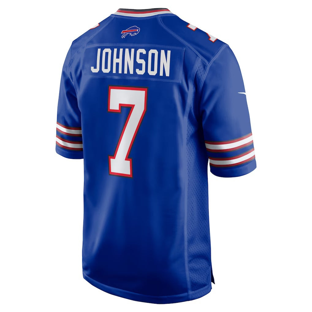 B.Bills #7 Taron Johnson Royal HOLBERT Game Jersey