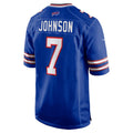 B.Bills #7 Taron Johnson Royal HOLBERT Game Jersey