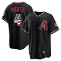 Arizona Diamondbacks #4 Ketel Marte Player Black HOLBERT USA 250 Fourth of July Game Home Stitched Jerseys