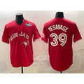 Toronto Blue Jays #39 Trey Yesavage Red HOLBERT 2025 World Series Cool Base Stitched Jersey