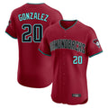 Arizona Diamondbacks #20 Luis Gonzalez Player Red HOLBERT Limited Elite Home Game Stitched Jerseys
