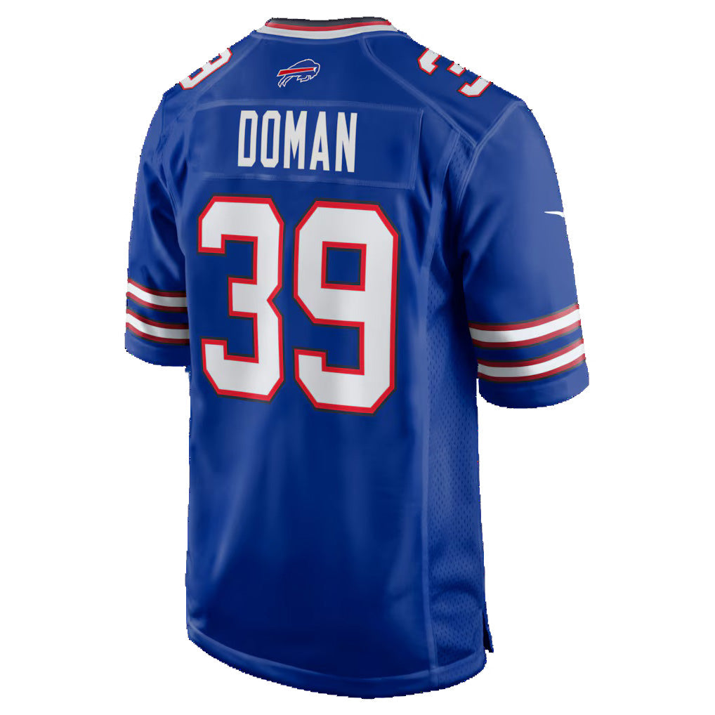 B.Bills #39 Tommy Doman Royal HOLBERT Team Game Jersey