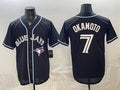 Toronto Blue Jays #7 Kazuma Okamoto 2026 Fashion Replica Black HOLBERT Out Stitched Jersey