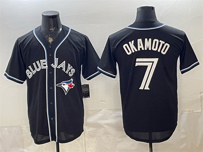 Toronto Blue Jays #7 Kazuma Okamoto 2026 Fashion Replica Black HOLBERT Out Stitched Jersey
