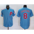 Philadelphia Phillies #8 Nick Castellanos Blue HOLBERT Cool Base Stitched Jersey