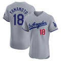 Los Angeles Dodgers #18 Yoshinobu Yamamoto Player Gray HOLBERT Limited Elite Home Stitched Jerseys