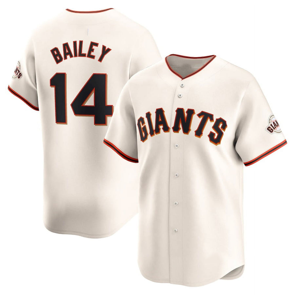 San Francisco Giants #14 Patrick Bailey Cream HOLBERT 2024 Home Limited Stitched Jersey