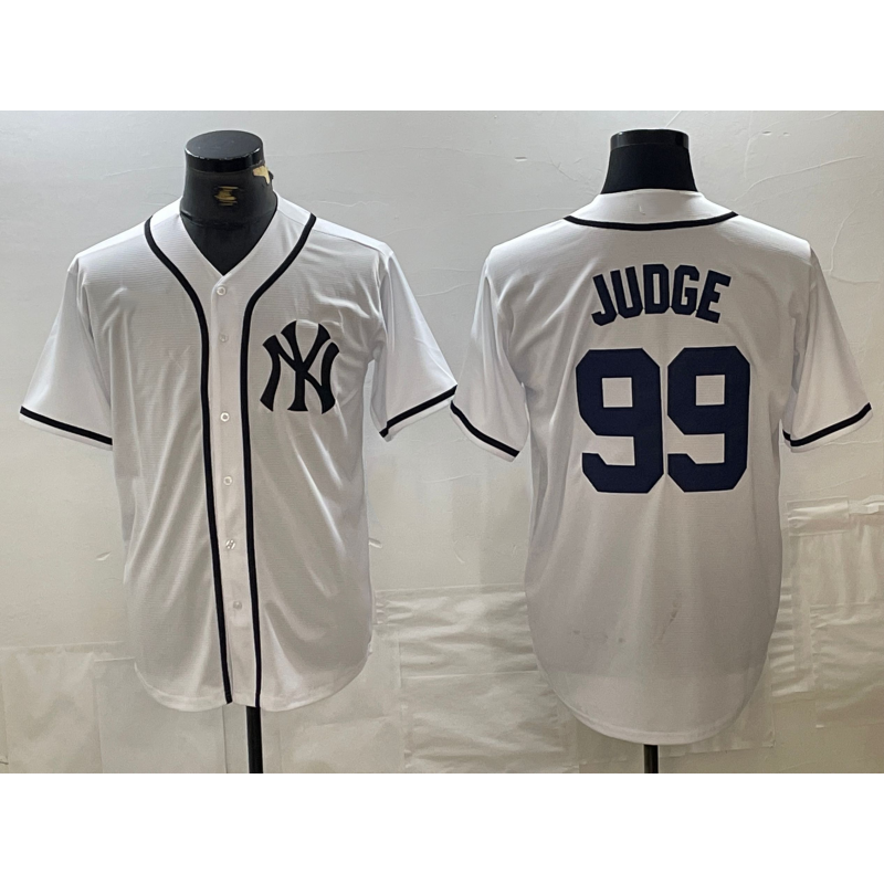 New York Yankees #99 Aaron Judge White HOLBERT Fashion Cool Base Jersey