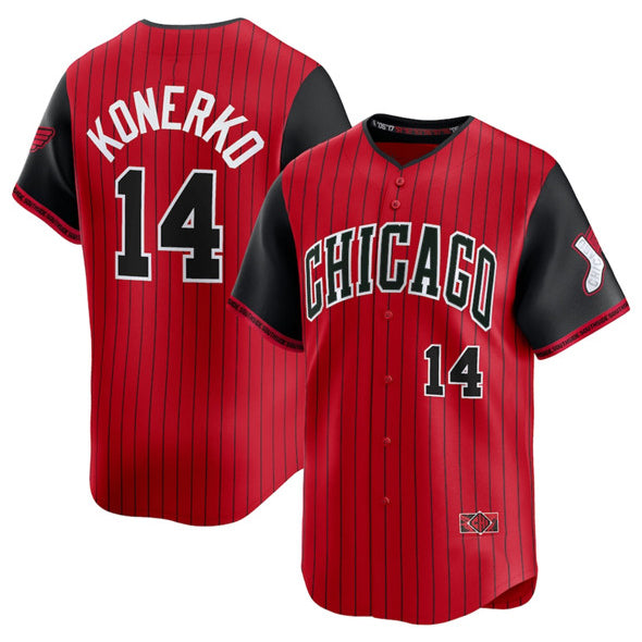 Chicago White Sox #14 Paul Konerko Red Black HOLBERT 2025 City Connect Limited Stitched Jersey