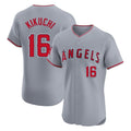 Los Angeles Angels #16 Yusei Kikuchi Player Gray HOLBERT Home Limited Elite Stitched Jerseys