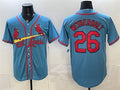 St. Louis Cardinals #26 JJ Wetherholt Blue HOLBERT Cool Base Stitched Jersey
