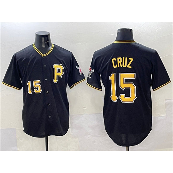 Pittsburgh Pirates #15 Oneil Cruz Black HOLBERT 2025 Limited Stitched Jersey
