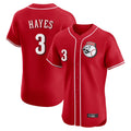 Cincinnati Reds #3 Ke'Bryan Hayes Player Red HOLBERT Limited Elite Home Game Stitched Jerseys