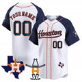 Custom Houston Astros Houston Rodeo Patch Vapor Premier Limited Jersey ¨C White 3 HOLBERT