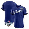 Los Angeles Dodgers Blank Player Royal HOLBERT City Connect Elite Home World Series Stitched Jerseys