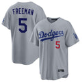 Los Angeles Dodgers #5 Freddie Freeman Player Gray HOLBERT Game Home Stitched Jerseys