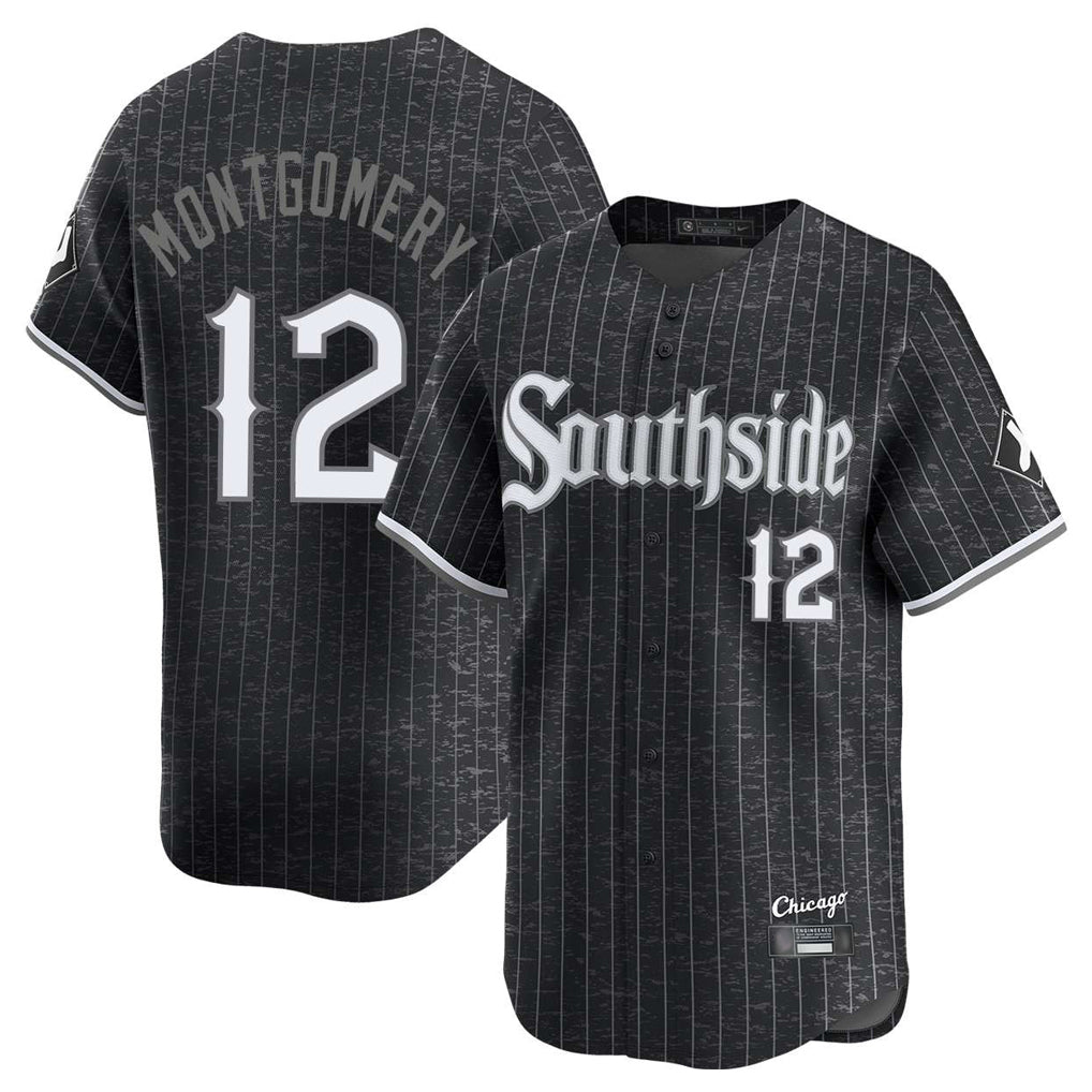 Chicago White Sox #12 Colson Montgomery Player Black HOLBERT City Connect Limited Home Stitched Jerseys