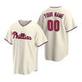 Custom Philadelphia Phillies Cream HOLBERT Stitched Cool Base Jersey