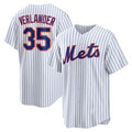 New York Mets #35 Justin Verlander White HOLBERT Stitched Cool Base Jersey